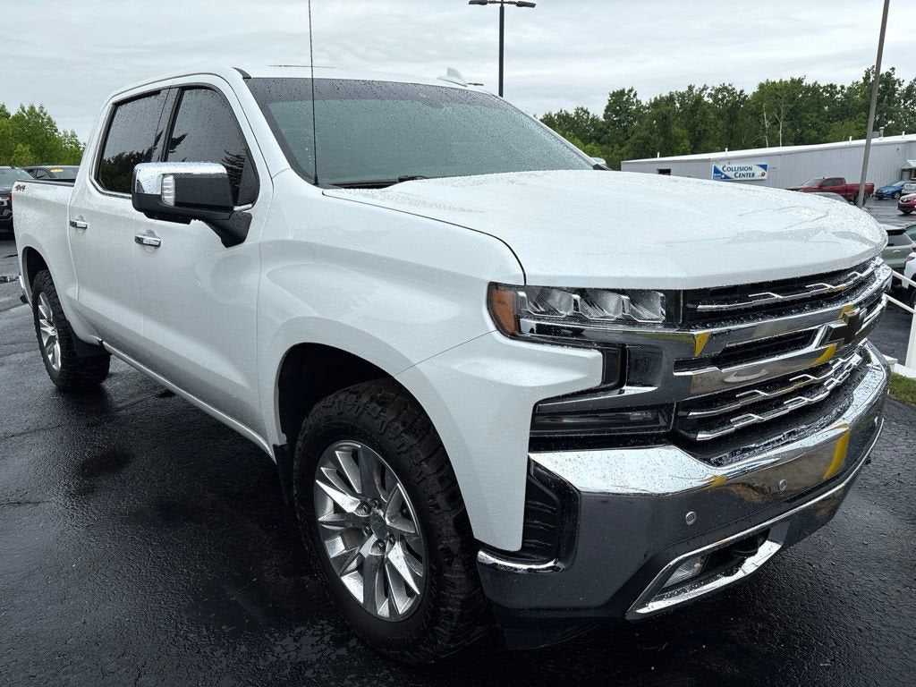 2020 Chevrolet Silverado 1500 LTZ in Iridescent Pearl Tricoat — front three-quarter view