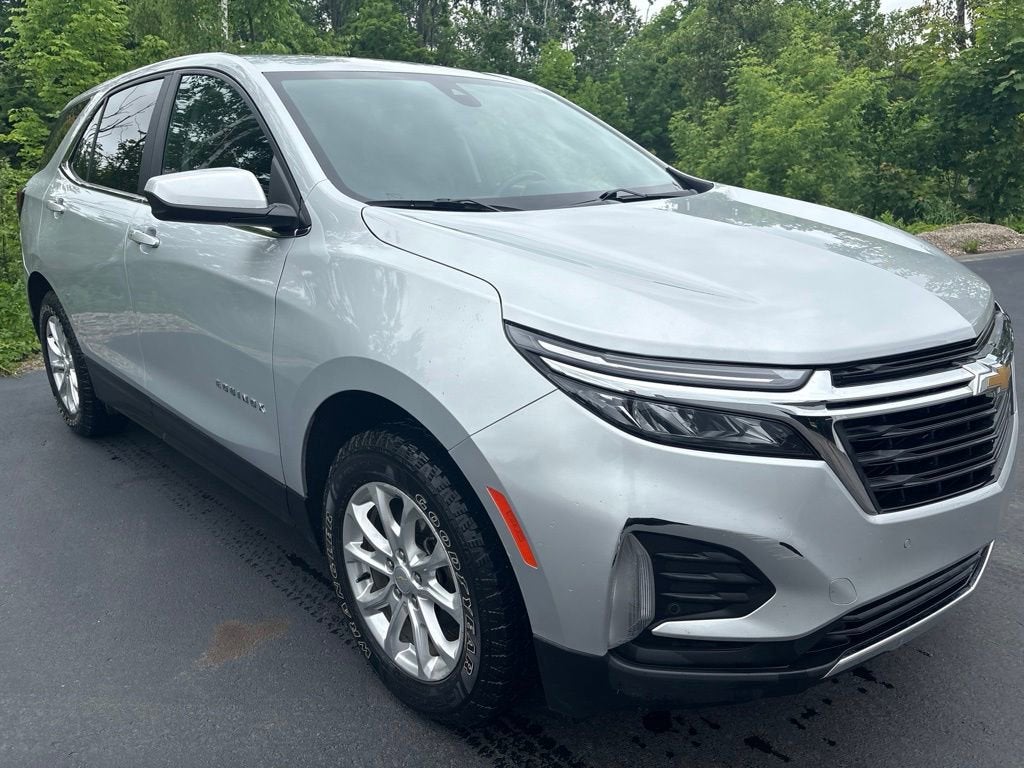 2022 Chevrolet Equinox LT in Silver Ice Metallic — front three-quarter view
