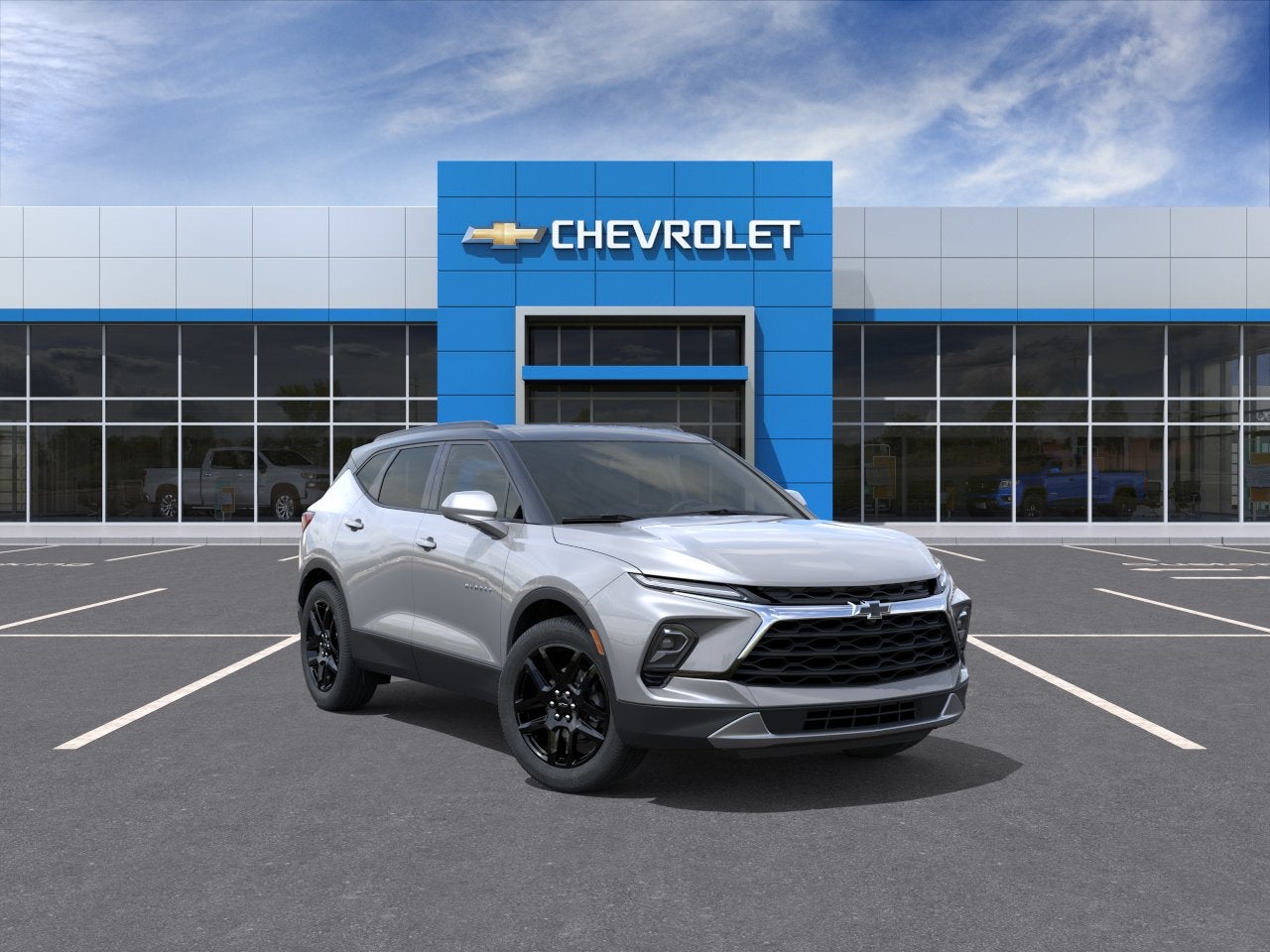 2026 Chevrolet Blazer 2LT in Sterling Gray Metallic — front three-quarter view